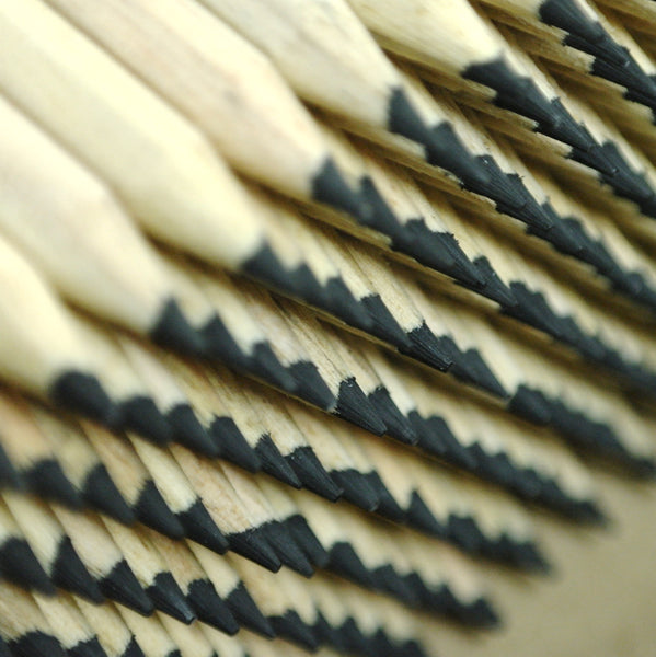 Mini colored pencil 9 cm - BLACK