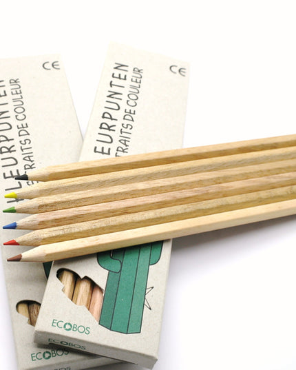 Ecobos doosje met 6 kleurpotloden
