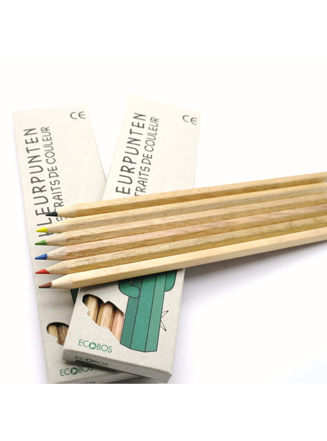 Ecobos doosje met 6 kleurpotloden