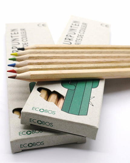Ecobos doosje met 6 kleurpotloden