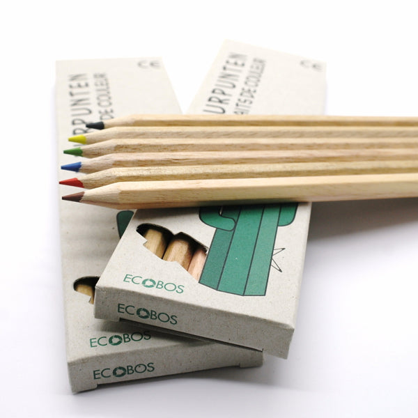 Ecobos box with 6 colored pencils