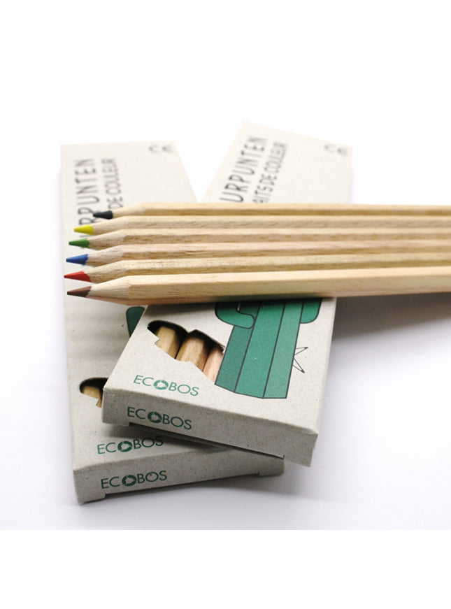 Ecobos doosje met 6 kleurpotloden