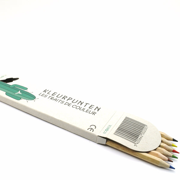 Ecobos box with 6 colored pencils