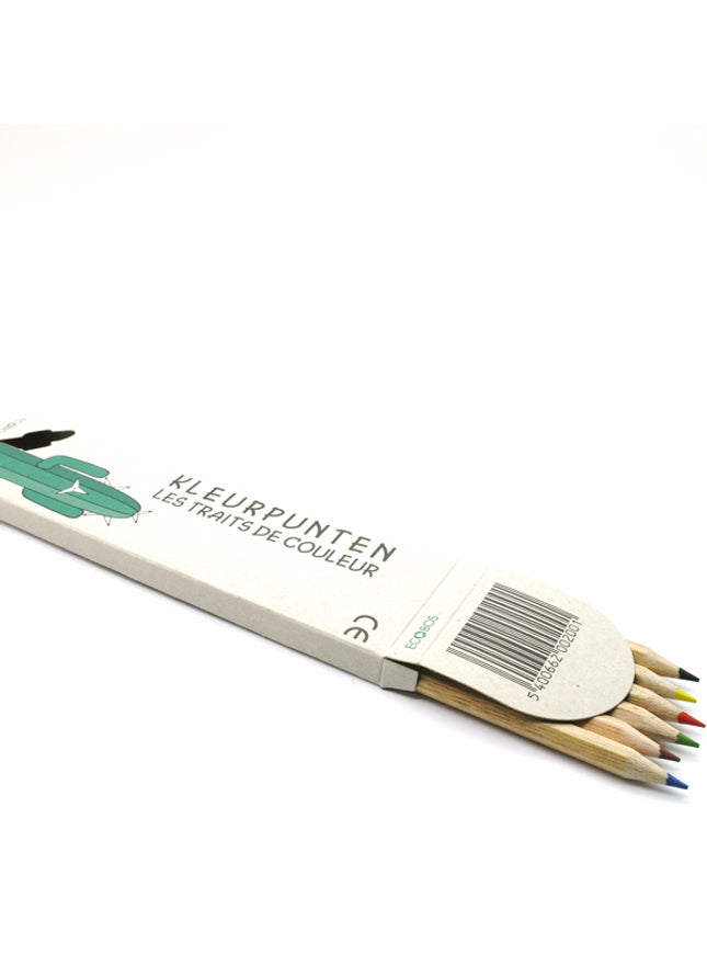 Ecobos doosje met 6 kleurpotloden