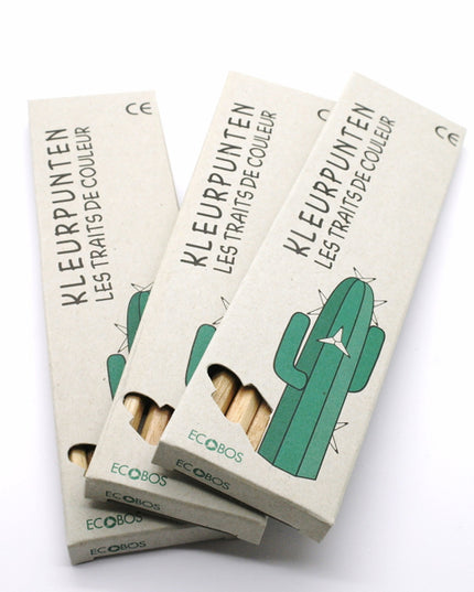 Ecobos doosje met 6 kleurpotloden