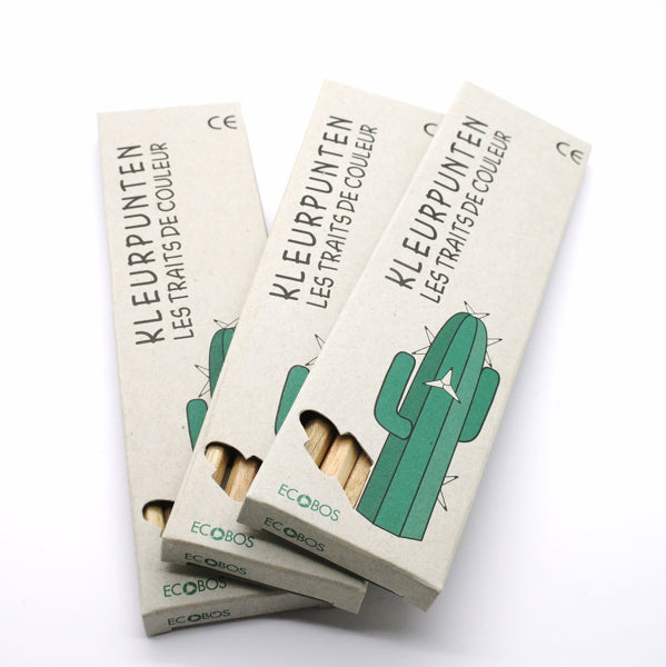 Ecobos box with 6 colored pencils