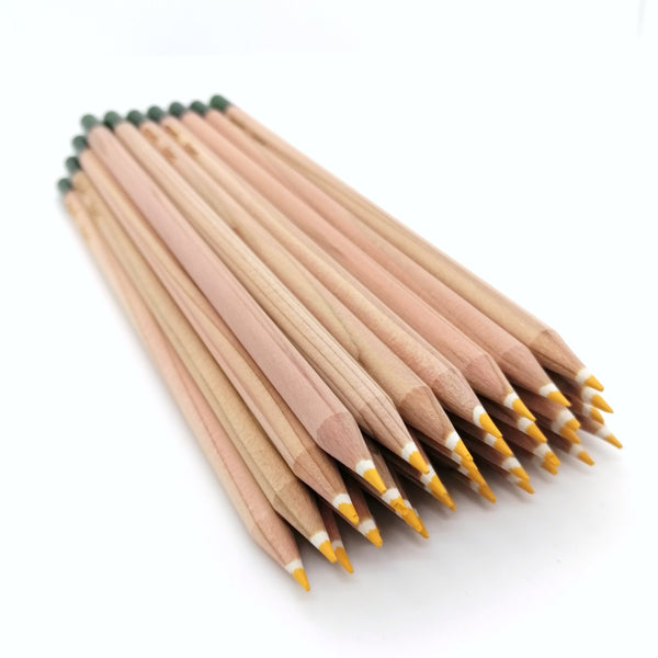 Round colored pencil with seeds - yellow: daisy