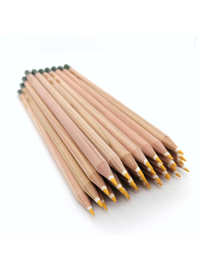 Rond kleurpotlood met zaden - geel : margriet