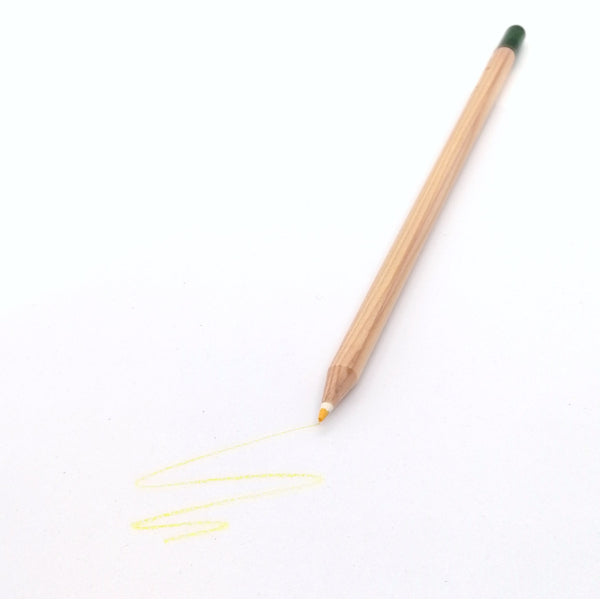 Round colored pencil with seeds - yellow: daisy