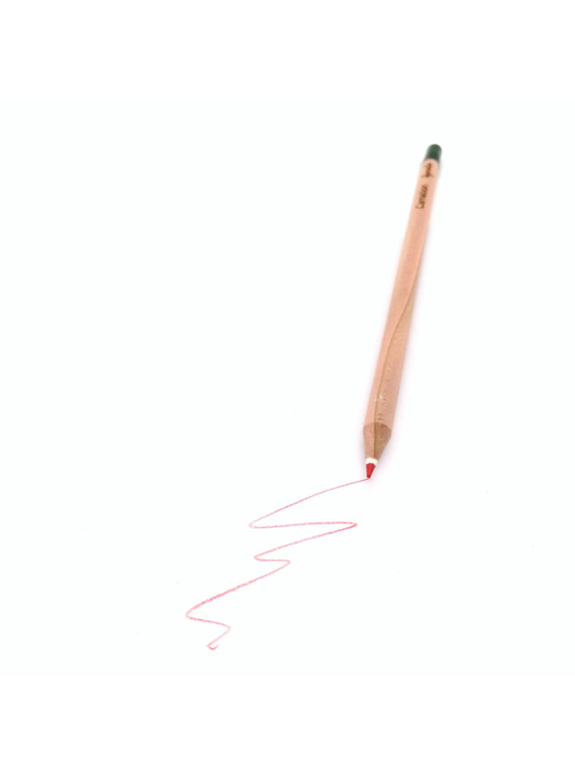 Rond kleurpotlood met zaden - rood : anjer