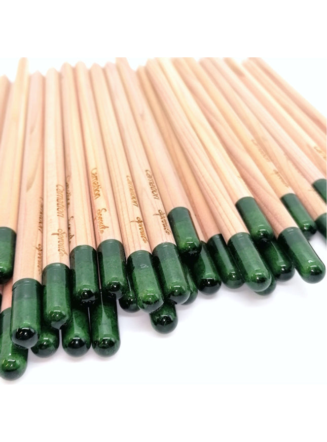 Rond kleurpotlood met zaden - rood : anjer