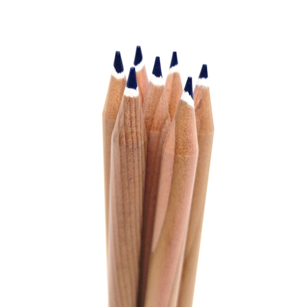 Round colored pencil with seeds - blue: forget-me-not