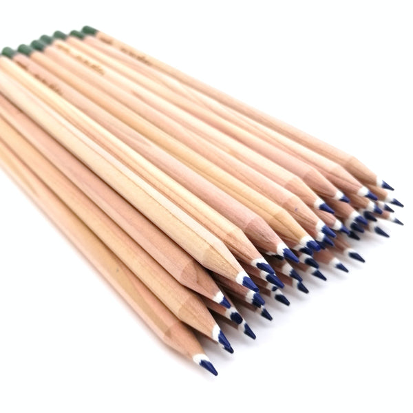 Round colored pencil with seeds - blue: forget-me-not