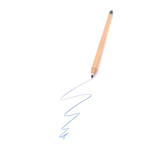 Round colored pencil with seeds - blue: forget-me-not