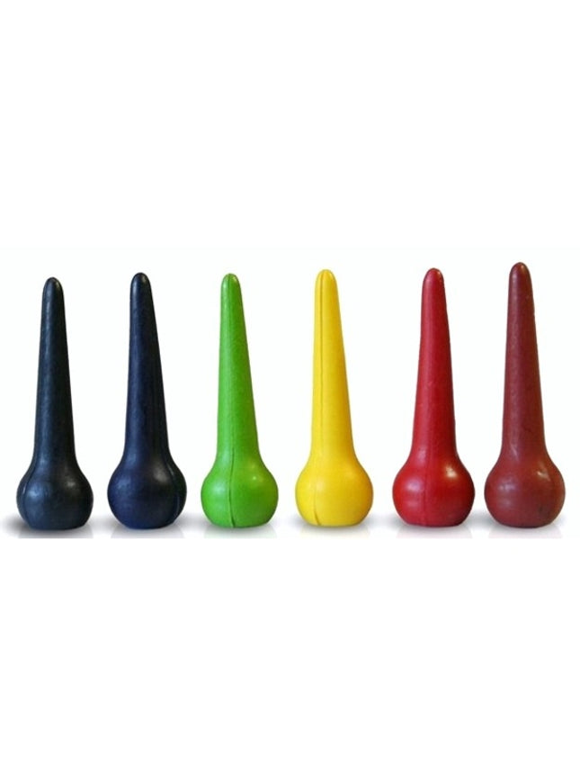 ökonorm - waskrijtjes kleurdruppels 6 kleuren in doos