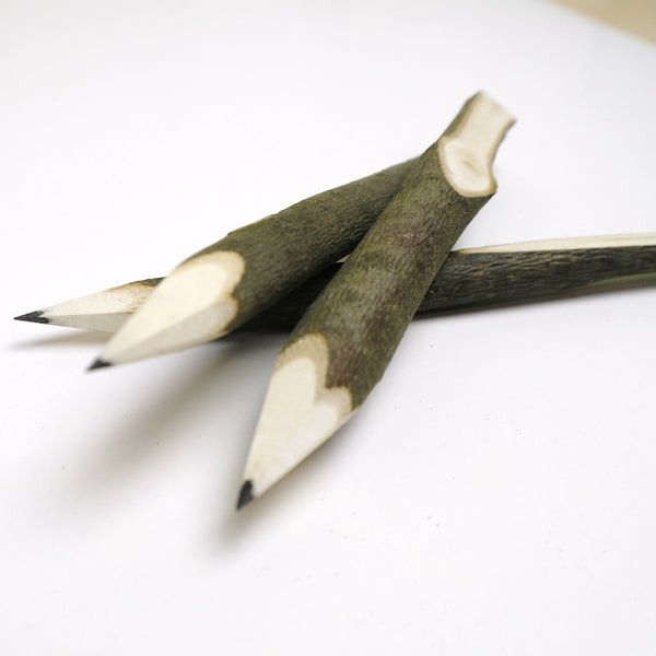 Hazelnut branch pencil approx. 14 cm