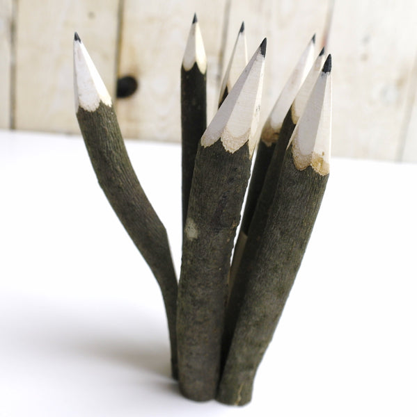 Hazelnut branch pencil approx. 14 cm