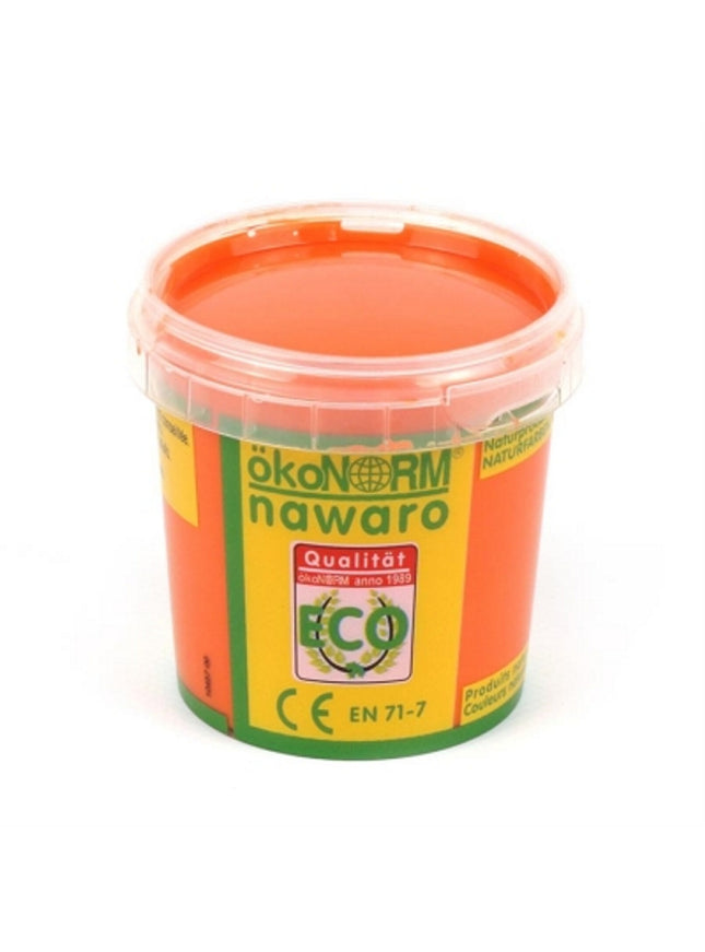 vingerverf 4 kleuren (4x 150ml) - oranje, bruin, zwart, wit