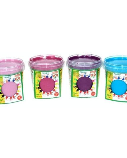 Finger Paint "Princess Ecofee" 4 colors (4x 150ml) - light pink, dark pink, purple, turquoise