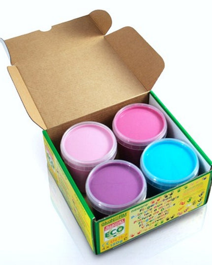 Finger Paint "Princess Ecofee" 4 colors (4x 150ml) - light pink, dark pink, purple, turquoise