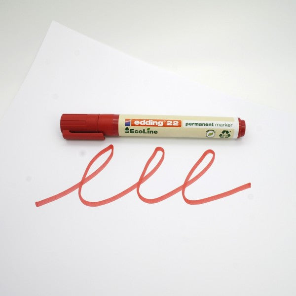 edding EcoLine permanent marker 22 - rood