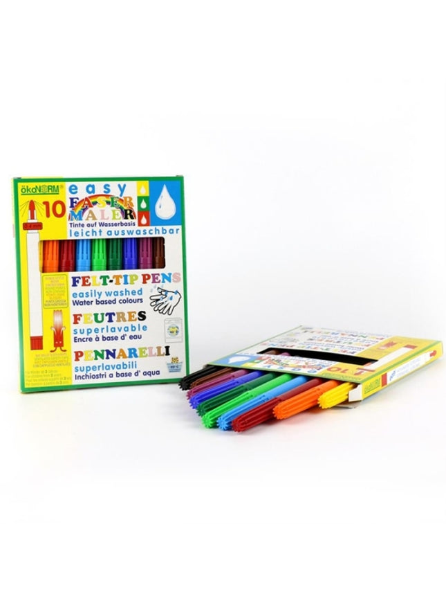 10 stiften op waterbasis, 4 mm puntdikte (makkelijk uitwasbaar)