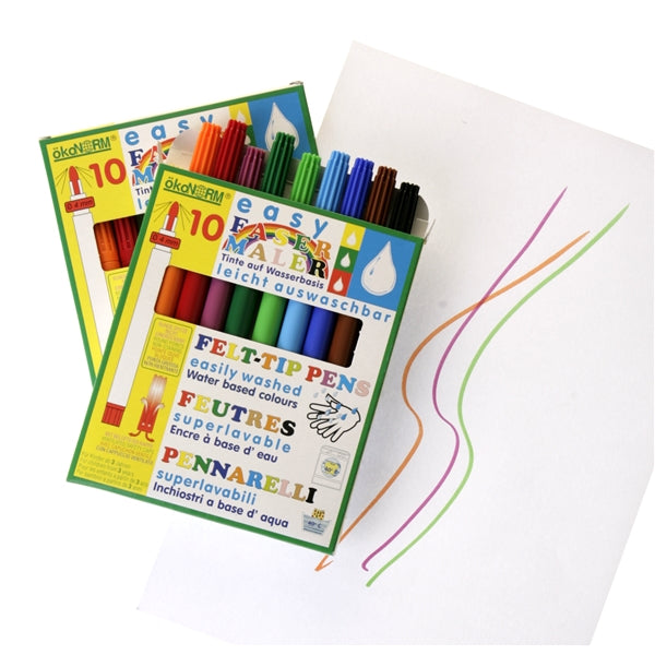 10 stiften op waterbasis, 4 mm puntdikte (makkelijk uitwasbaar)