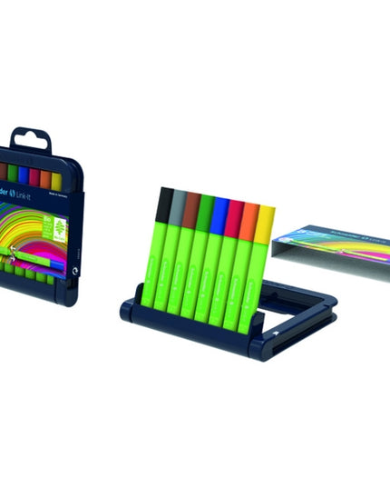 fineliner Link-it - bio-kunststof - 0,4 mm - 8 kleuren
