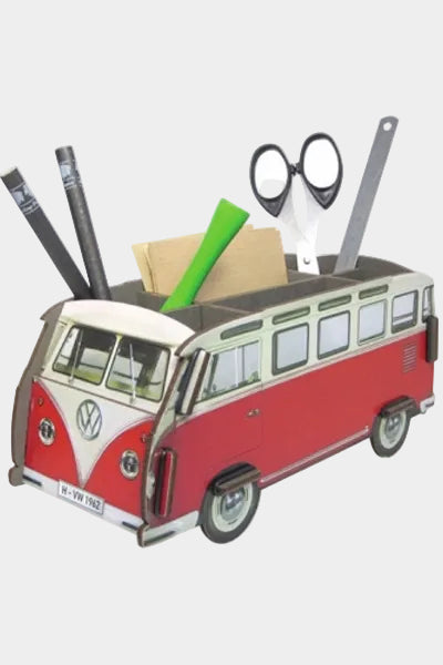 pennenhouder "VW busje" - rood