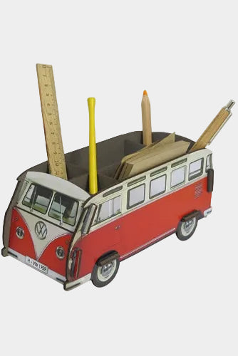 pennenhouder "VW busje" - rood