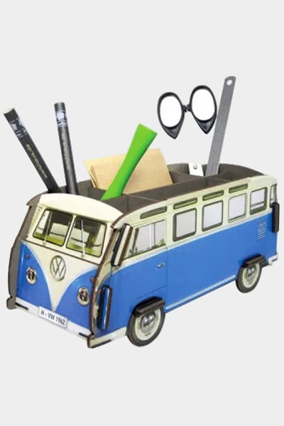 pennenhouder "VW busje" - blauw