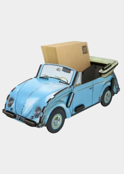 pennenhouder "VW kever cabriolet" - blauw