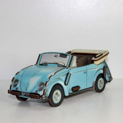 pennenhouder "VW kever cabriolet" - blauw