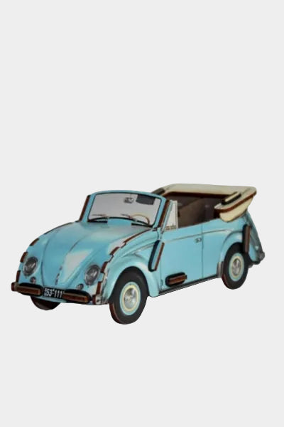 pennenhouder "VW kever cabriolet" - blauw