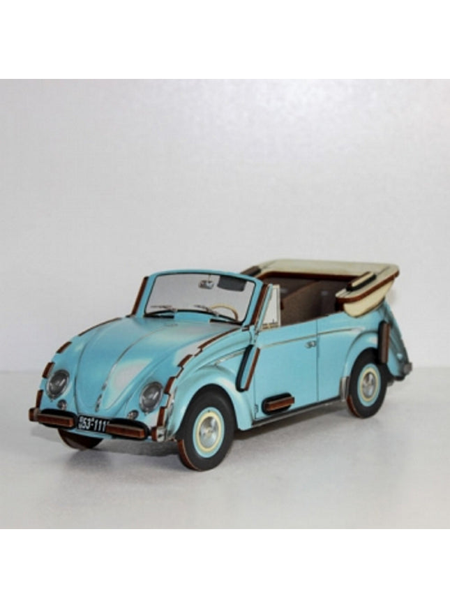 pennenhouder "VW kever cabriolet" - blauw