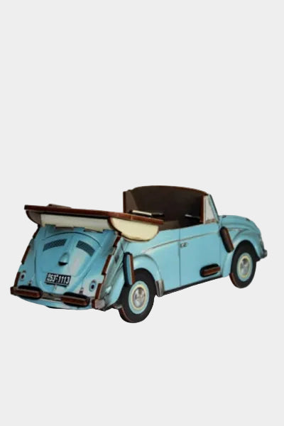 pennenhouder "VW kever cabriolet" - blauw