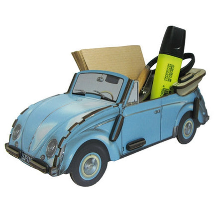 pennenhouder "VW kever cabriolet" - blauw