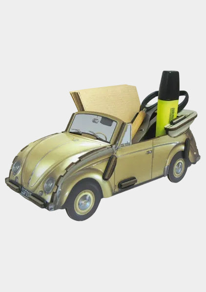 pennenhouder "VW kever cabriolet" - goud