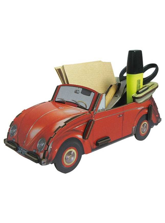 pennenhouder "VW kever cabriolet" - rood