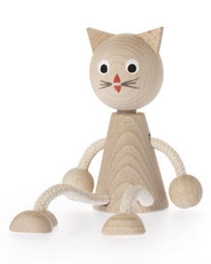 zitfiguur poes, blank