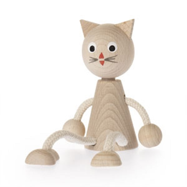 zitfiguur poes, blank