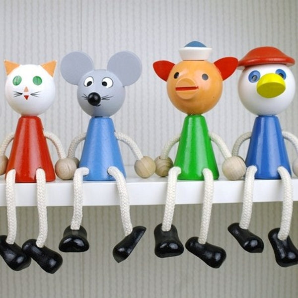 zitfiguur varken, gekleurd