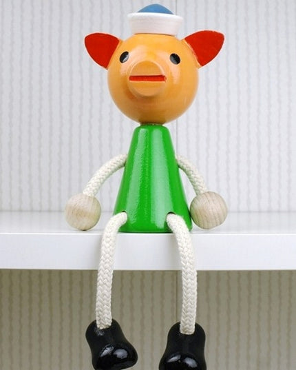 zitfiguur varken, gekleurd