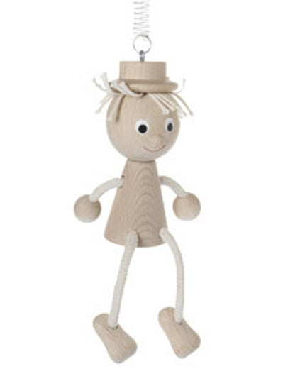 zitfiguur aan veer jongen, blank