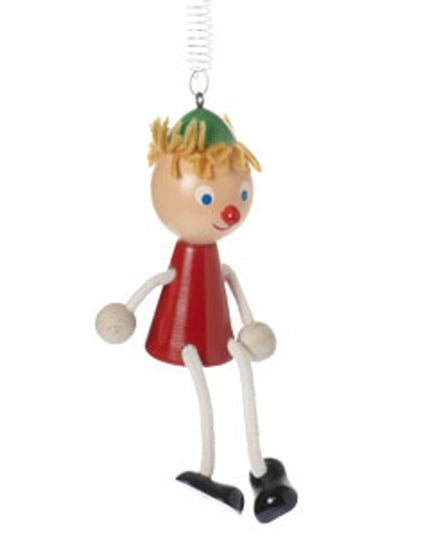 zitfiguur aan veer meisje, gekleurd