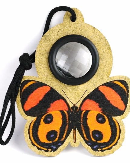 vliegenoog aan touw - vlinder rood/zwart