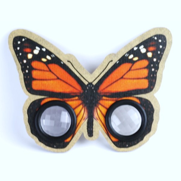 vliegenogen bril - vlinder oranje