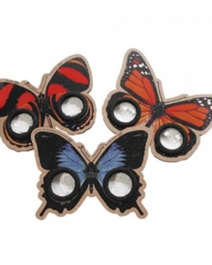 vliegenogen bril - vlinder rood/zwart