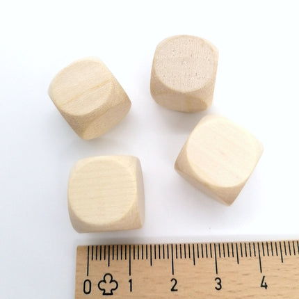 houten dobbelsteen blanco - 16 mm