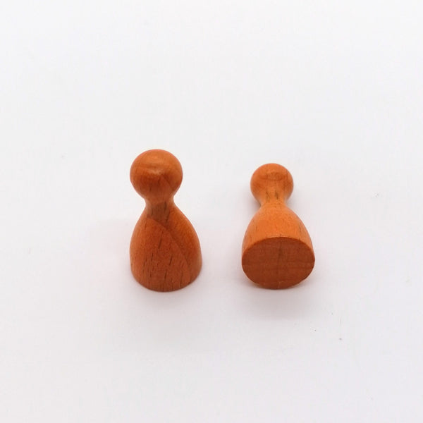 houten pion "Halmakegel" - ca. 12x24 mm - oranje